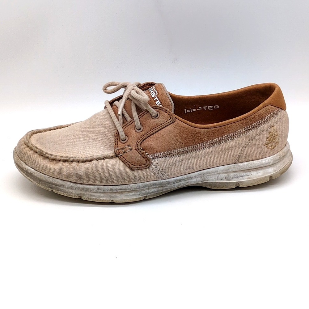 Skechers Loafers Womens Go Step Beige 9 Boat Shoes‎ Goga Max Comfort  14416